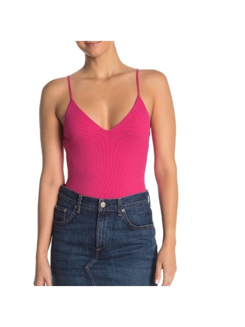 Socialite V-Neck Ribbed Bodysuit
